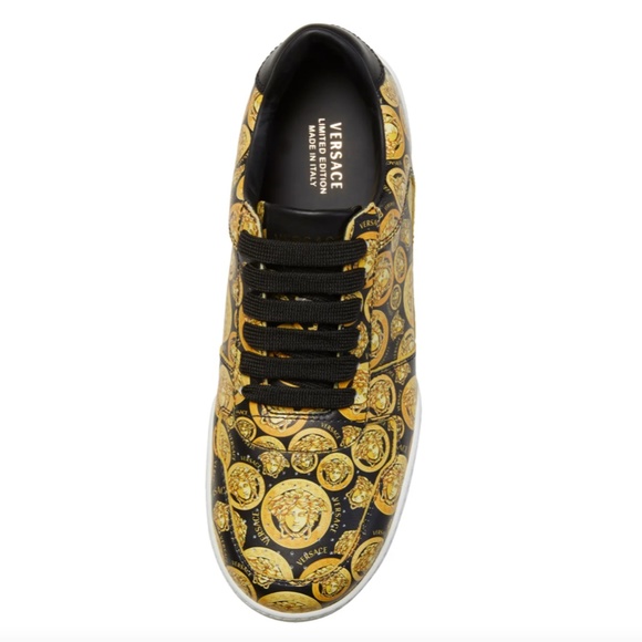 NIB $695 VERSACE Ilus Medusa Low Top Sneaker 38/8 - Picture 4 of 6